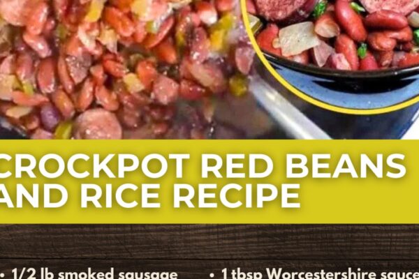 Crockpot Red Beans and Rice, homemade and freshly served