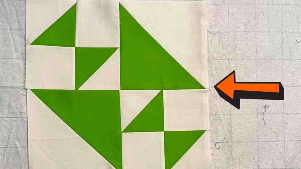 Finished Crosses and Losses Quilt Block, a completed DIY project