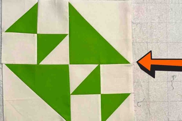 Finished Crosses and Losses Quilt Block, a completed DIY project
