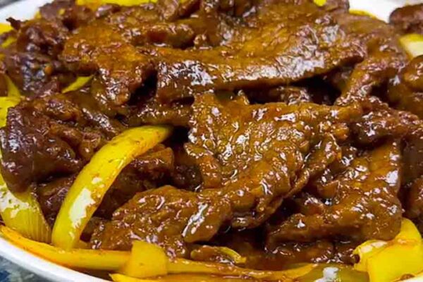 Curry Beef Stir-Fry, homemade and freshly served