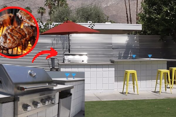 Finished Custom Cinder Block BBQ Grill, a completed DIY project