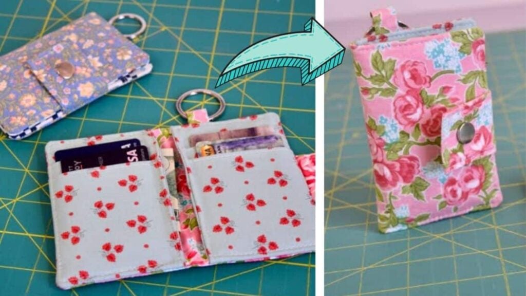Finished Dainty Keychain Wallet, a completed DIY project