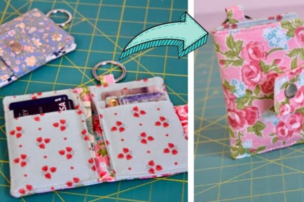 Finished Dainty Keychain Wallet, a completed DIY project