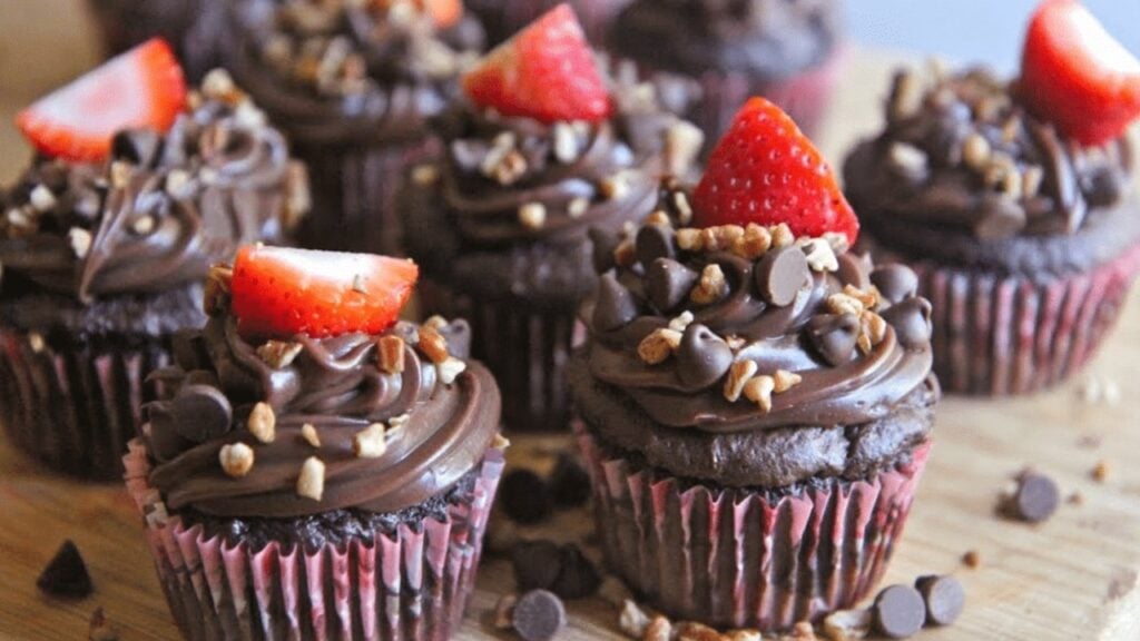 Death by Chocolate Cupcakes, homemade and freshly served