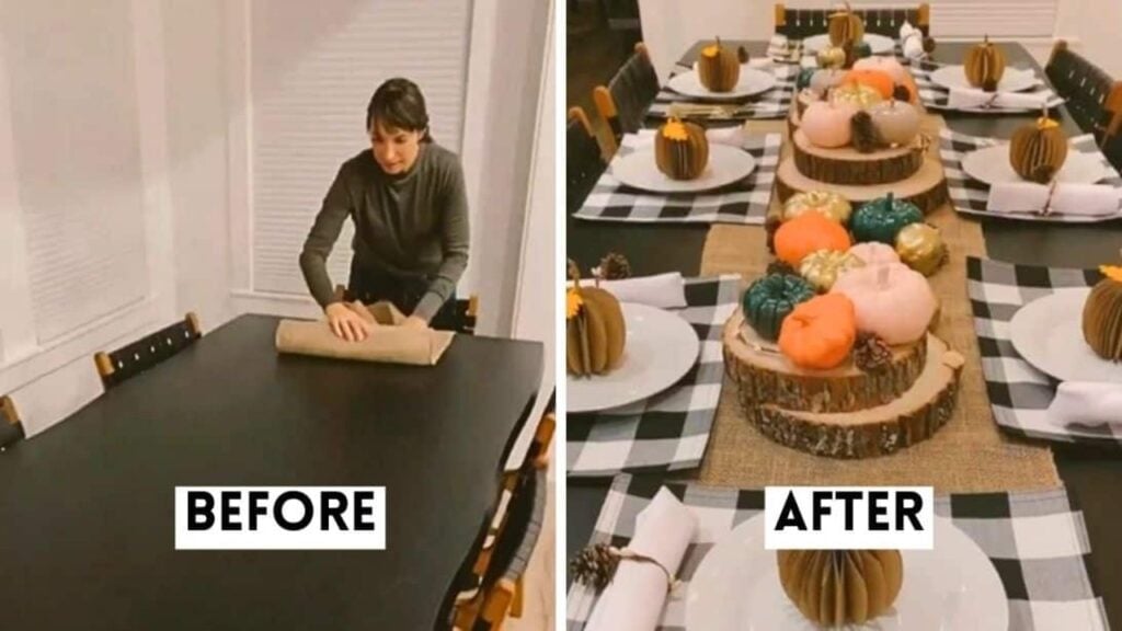 Finished 5 Easy Ways To Decorate Thanksgiving Dinner Table, a completed DIY project