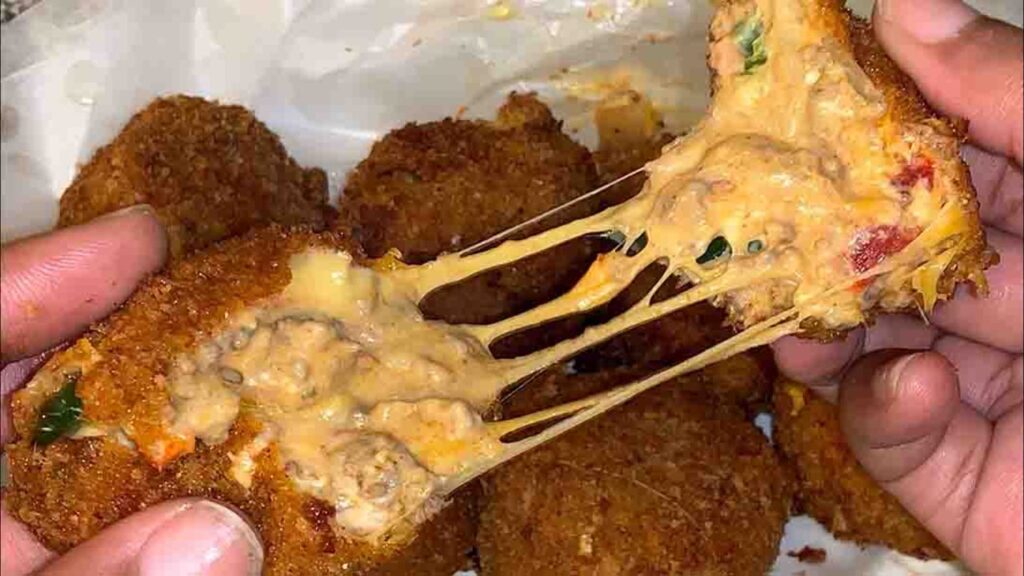 Lyssa’s Deep Fried Rotel Dip Balls, homemade and freshly served