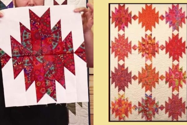 Finished Delectable Mountains Quilt, a completed DIY project