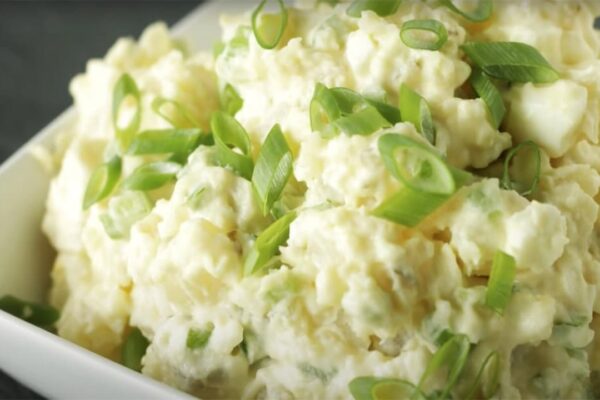 Homemade Deli-Style Potato Salad, homemade and freshly served