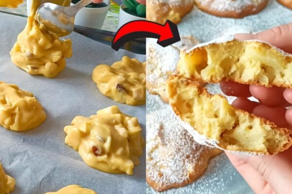Delicious Apple Cookie, homemade and freshly served