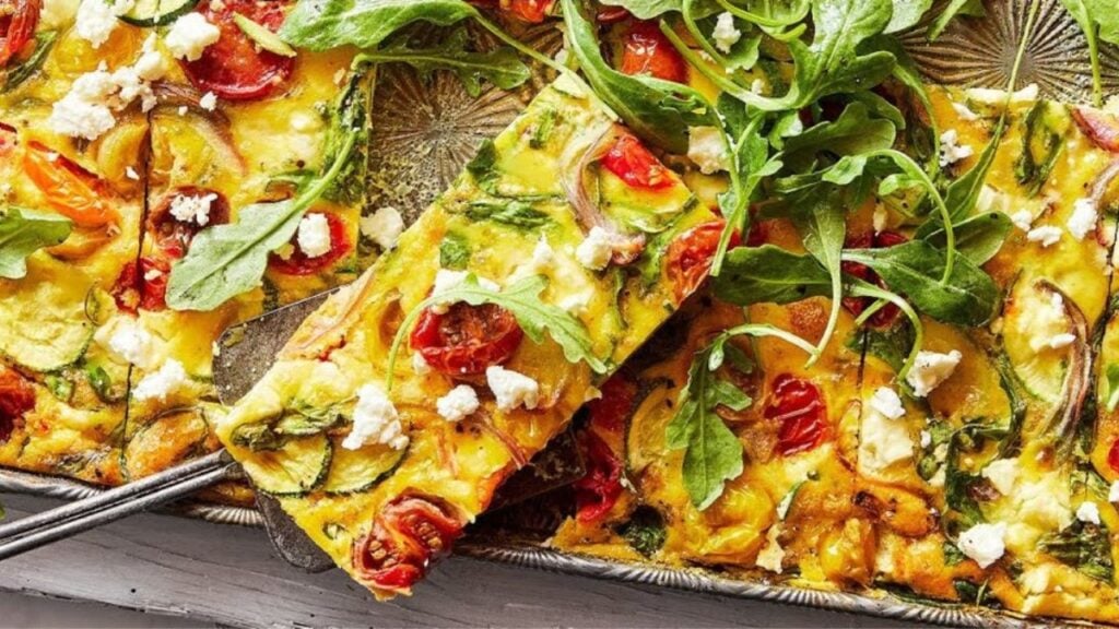 Delicious Breakfast Sheet Pan Eggs, homemade and freshly served