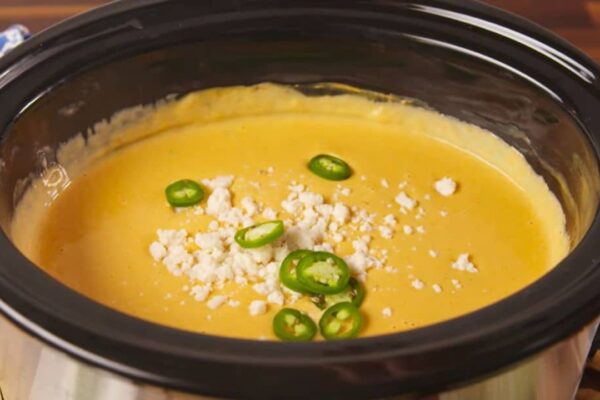 Finished Delicious Crock-Pot Queso, a completed DIY project