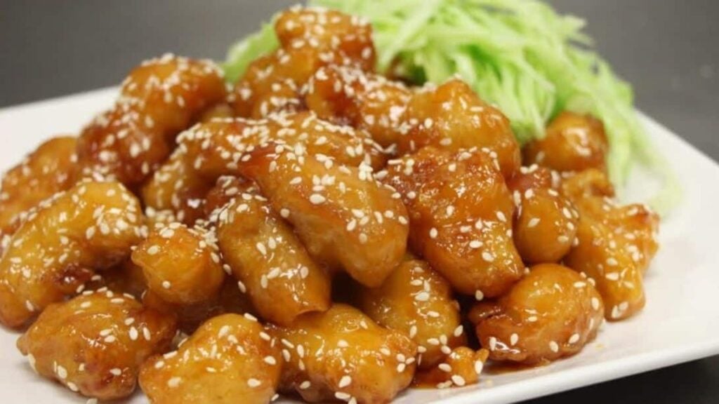 Delicious Honey Chicken, homemade and freshly served
