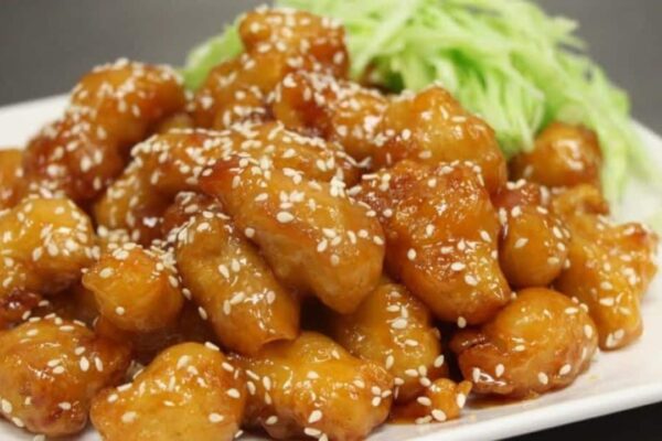 Delicious Honey Chicken, homemade and freshly served
