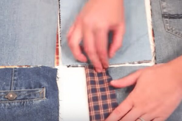 Finished Old Jeans and Rags Make For A No Cost Quilt, a completed DIY project