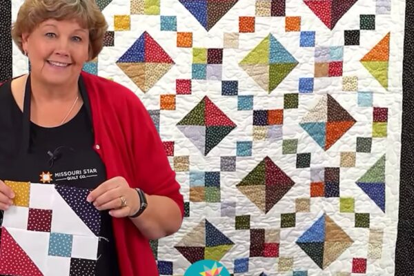 Finished Diamond Chain Quilt With Jenny Doan, a completed DIY project