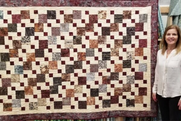 Finished Disappearing Nine-Patch Quilt, a completed DIY project