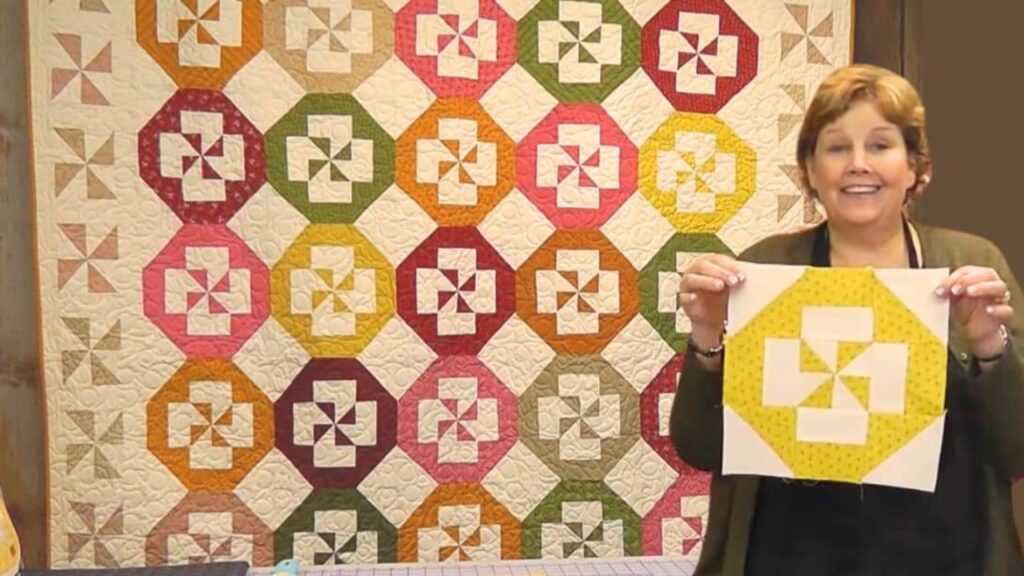 Finished Disappearing Pinwheel Quilt With Jenny Doan, a completed DIY project