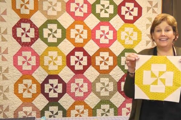 Finished Disappearing Pinwheel Quilt With Jenny Doan, a completed DIY project