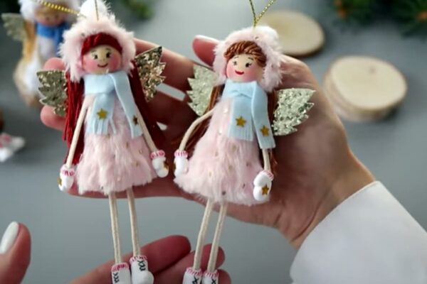 Finished Decorate Your Christmas Tree With This DIY Angel Doll, a completed DIY project