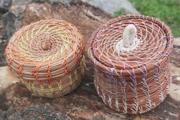 Finished A Basket With Pine Needles, a completed DIY project