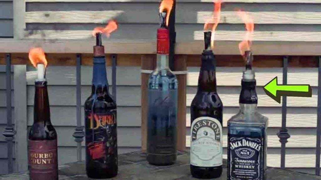 DIY Beer & Wine Tiki Torches, homemade and freshly served