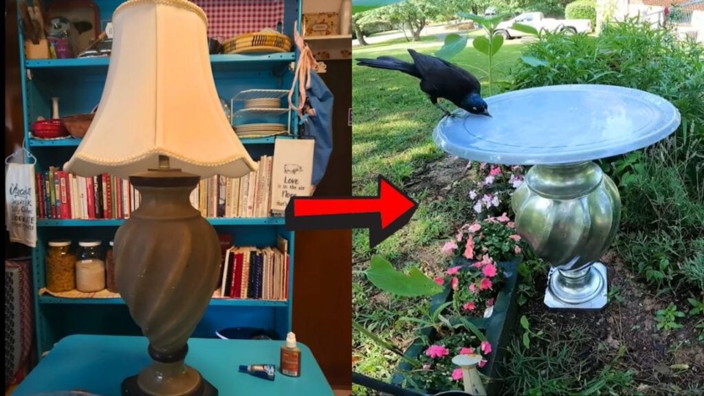 Finished DIY Birdbath Under $10, a completed DIY project