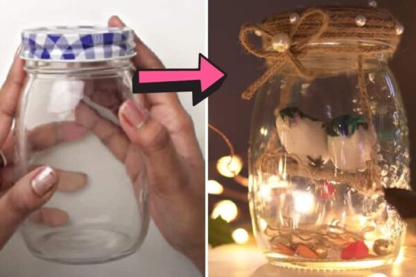 Finished DIY Birds In A Mason Jar, a completed DIY project