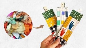 Finished DIY Bookmark Using Fabric Scraps, a completed DIY project