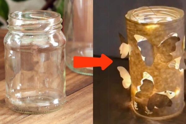 DIY Butterfly Glass Jar, homemade and freshly served