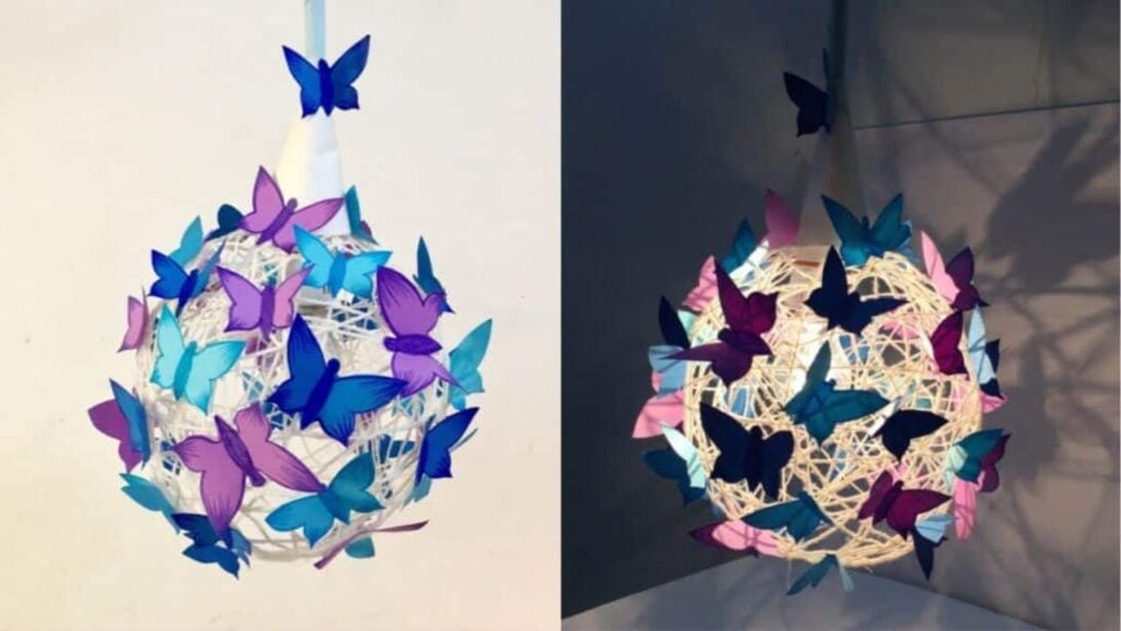DIY Butterfly Lantern, homemade and freshly served