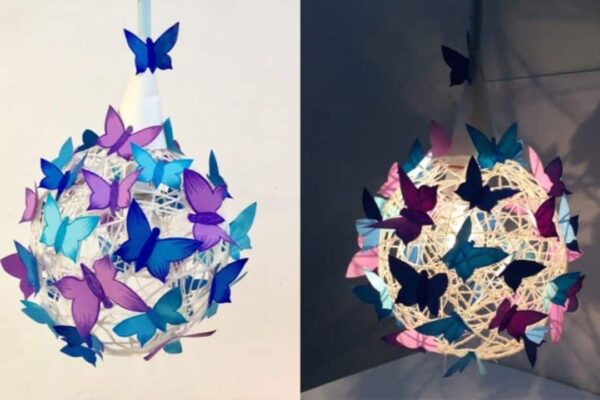DIY Butterfly Lantern, homemade and freshly served
