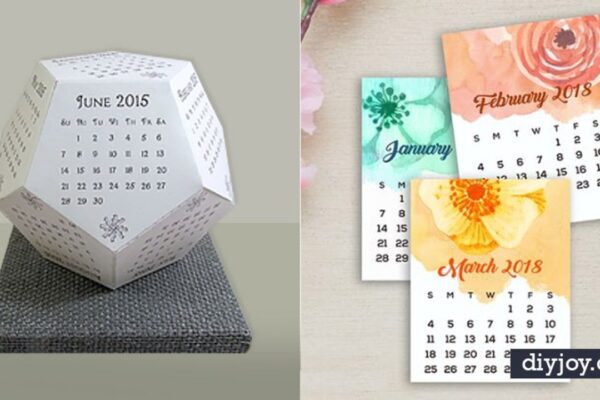 33 DIY Calendars To Start The New Year Off Right, homemade and freshly served