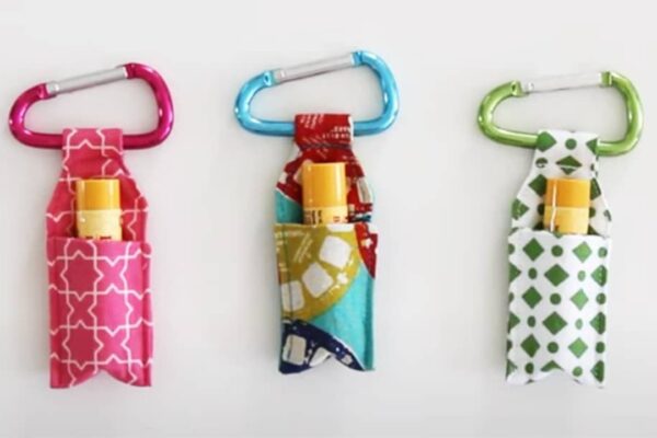 Finished DIY Chapstick Holder Keychain, a completed DIY project