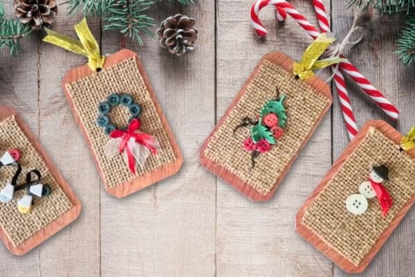 Finished DIY Christmas Gift Tags, a completed DIY project