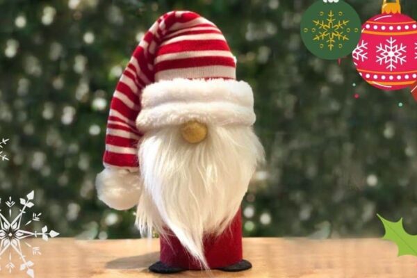 Finished DIY Christmas Gnome, a completed DIY project