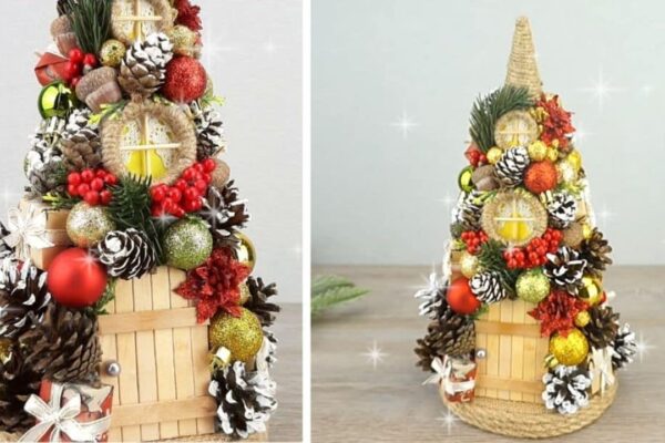 Finished DIY Christmas Tree Decor, a completed DIY project