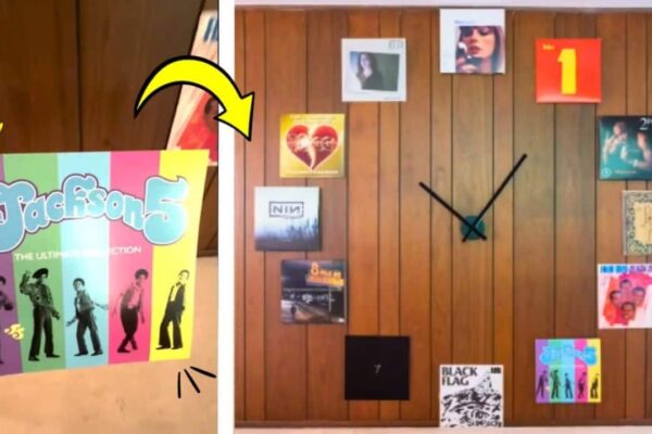 Finished DIY Clock Home Decor For Music Lovers, a completed DIY project