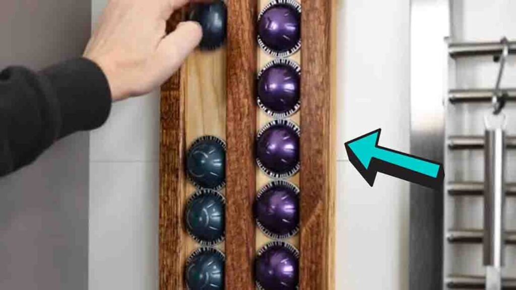 Finished DIY Coffee Pod Holder, a completed DIY project