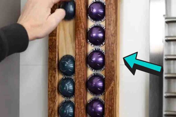 Finished DIY Coffee Pod Holder, a completed DIY project