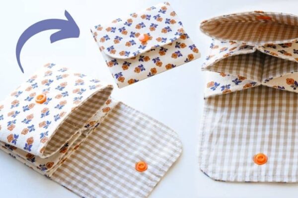 Finished DIY Coin Purse Sewing, a completed DIY project