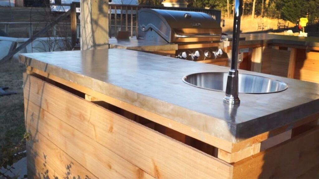 Finished How to DIY Budget Friendly Concrete Countertops, a completed DIY project