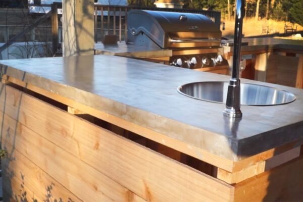 Finished How to DIY Budget Friendly Concrete Countertops, a completed DIY project