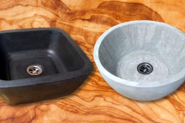 Finished DIY Concrete Sink, a completed DIY project