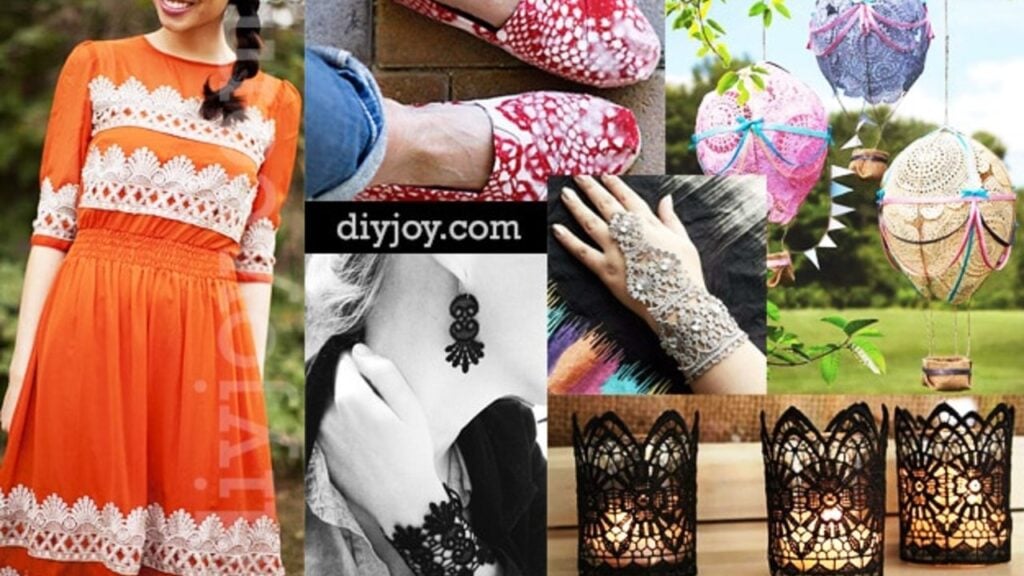 Finished Elegant Crafts You Can Make with Lace, a completed DIY project