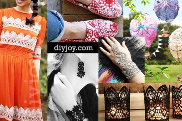 Finished Elegant Crafts You Can Make with Lace, a completed DIY project