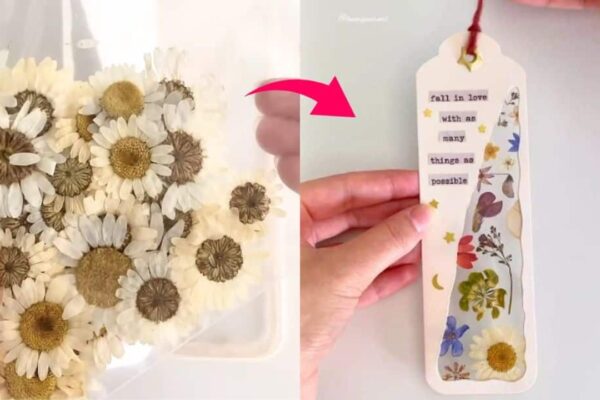 Finished DIY Creative Boomark With Dried Flowers, a completed DIY project