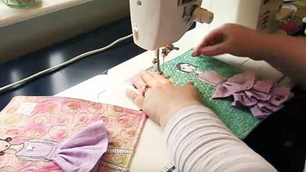 Finished Art Quilt : Girls In Their Fancy Dresses, a completed DIY project