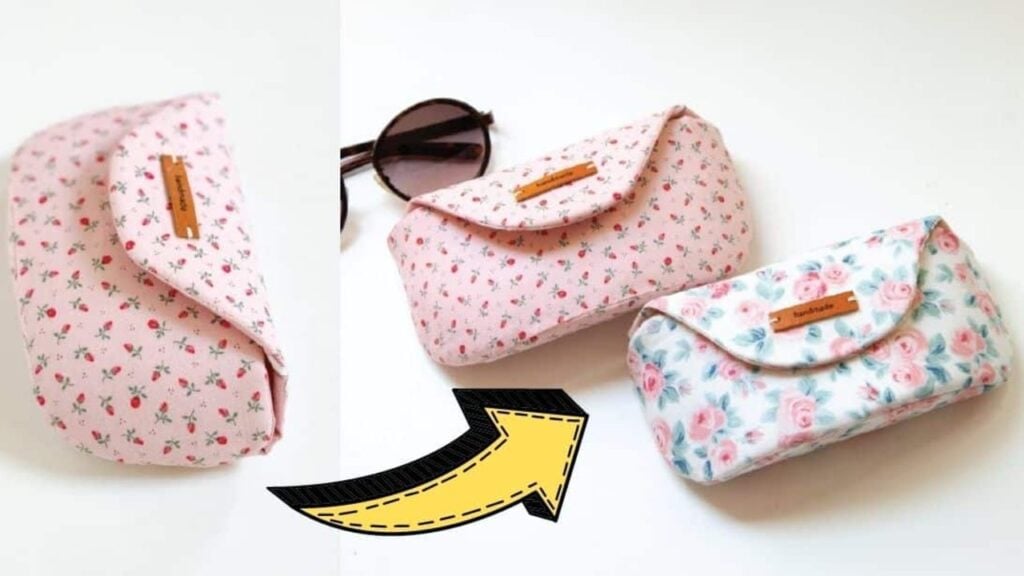 Finished DIY Cute Sunglasses Case Sewing, a completed DIY project