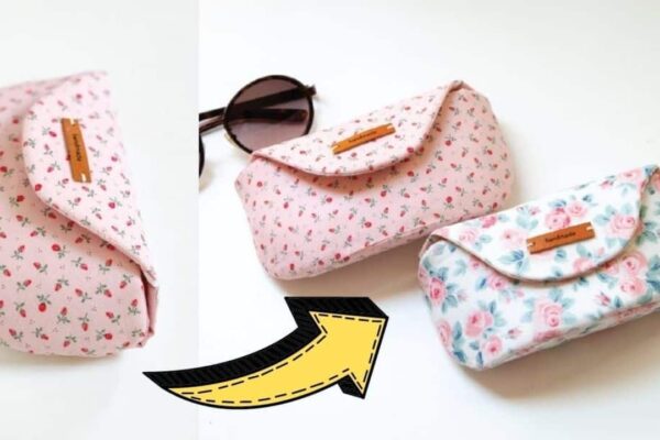 Finished DIY Cute Sunglasses Case Sewing, a completed DIY project