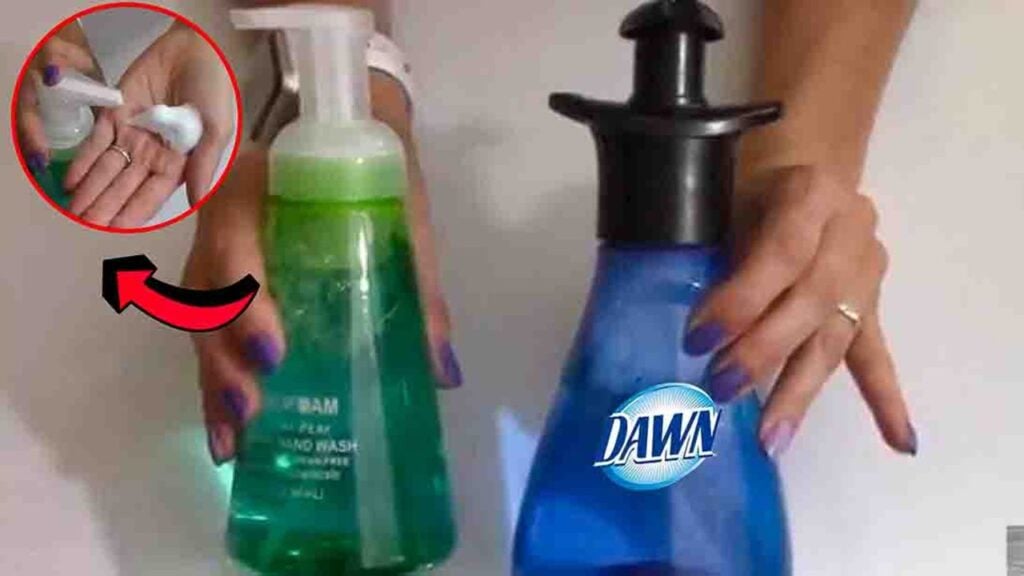 Finished DIY Dollar Tree Dawn Foaming Dish Soap Hack, a completed DIY project